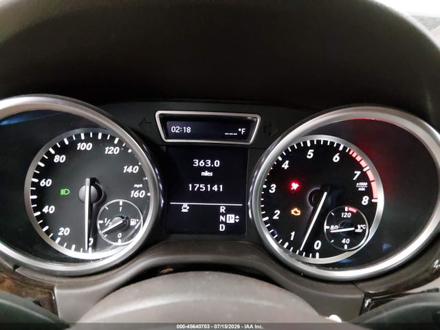 Продаж на аукціоні авто 2012 Mercedes-benz Ml 350 4matic, vin: 4JGDA5HB1CA046156, номер лоту: 45640703