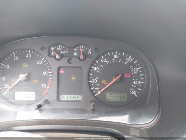 2002 Volkswagen Gti 1.8l მანქანა იყიდება აუქციონზე, vin: 9BWDE61J624038766, აუქციონის ნომერი: 45640774