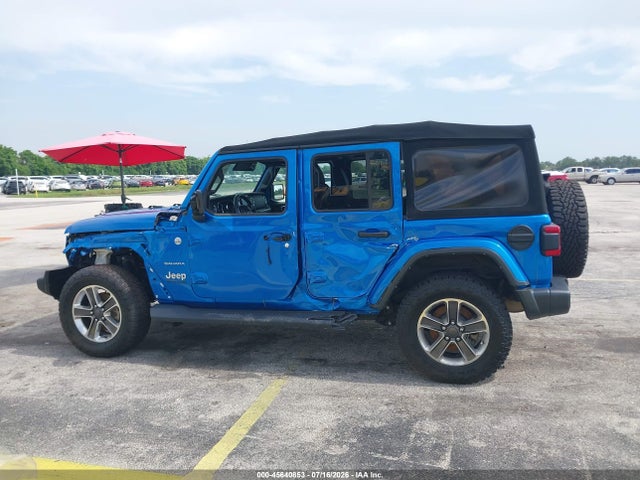 2021 Jeep Wrangler Unlimited Sahara 4x4 მანქანა იყიდება აუქციონზე, vin: 1C4HJXEG9MW845057, აუქციონის ნომერი: 45640853