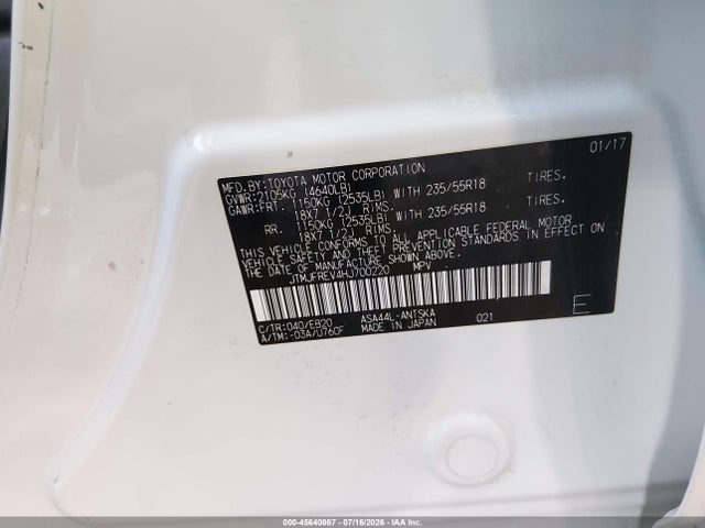 Toyota RAV4 SE 2017 JTMJFREV4HJ700220 Image 9