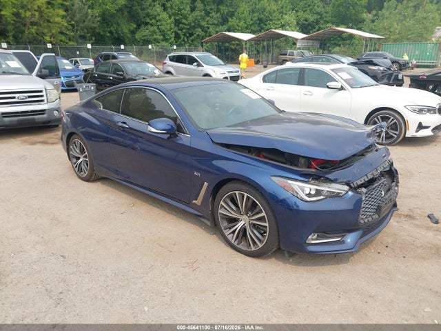 2018 Infiniti Q60 3.0t Luxe მანქანა იყიდება აუქციონზე, vin: JN1EV7EL0JM391554, აუქციონის ნომერი: 45641100