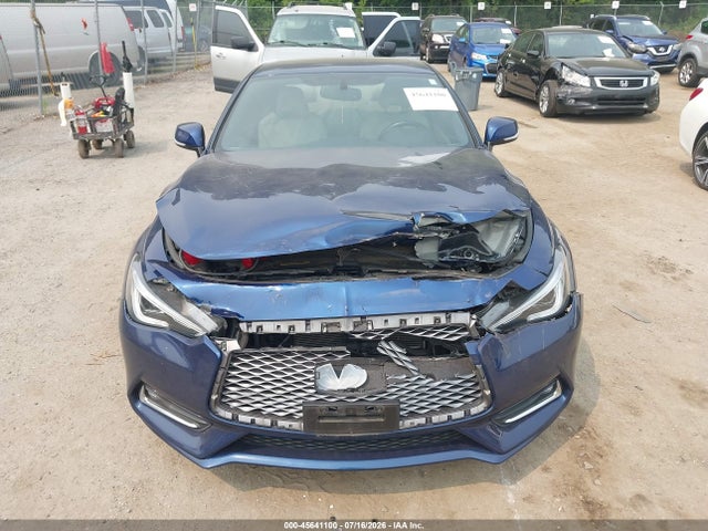 2018 Infiniti Q60 3.0t Luxe მანქანა იყიდება აუქციონზე, vin: JN1EV7EL0JM391554, აუქციონის ნომერი: 45641100