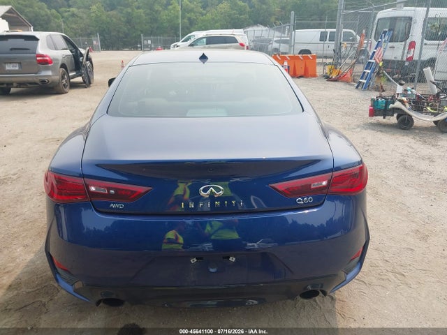 2018 Infiniti Q60 3.0t Luxe მანქანა იყიდება აუქციონზე, vin: JN1EV7EL0JM391554, აუქციონის ნომერი: 45641100