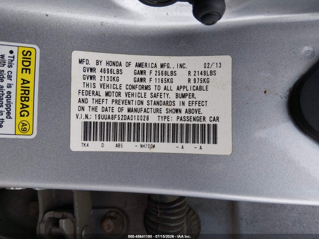 Продажа на аукционе авто 2013 Acura Tl 3.5, vin: 19UUA8F52DA010028, номер лота: 45641195