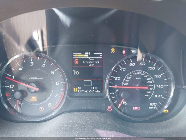 Aukcja sprzedaży 2020 Subaru Wrx Premium, vin: JF1VA1B69L9829889, numer aukcji: 45641276