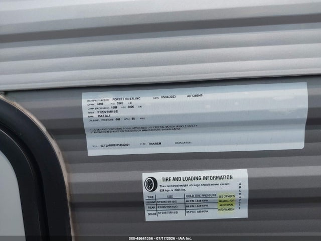 Forest River Aurora Light 26bhs Travel Trailer 2023 5ZT2ARRBXPU042031 Image 9