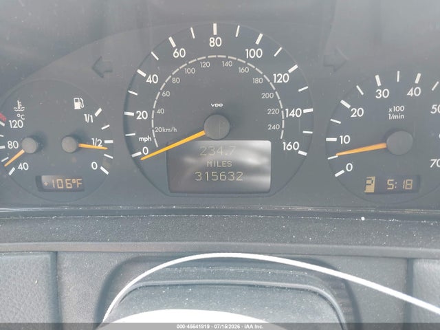 Aukcja sprzedaży 2000 Mercedes-benz E 320 4m, vin: WDBJF82J4YX032460, numer aukcji: 45641919