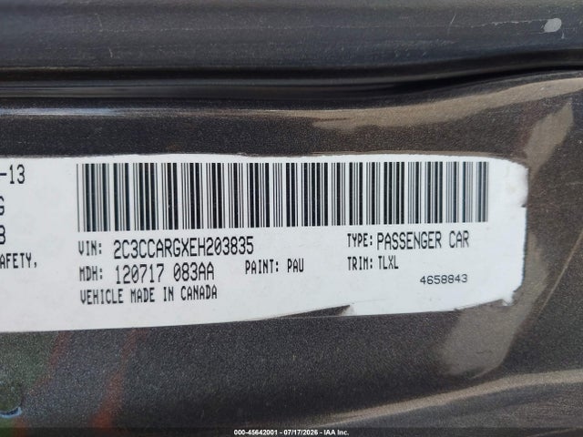 Aukcja sprzedaży 2014 Chrysler 300, vin: 2C3CCARGXEH203835, numer aukcji: 45642001