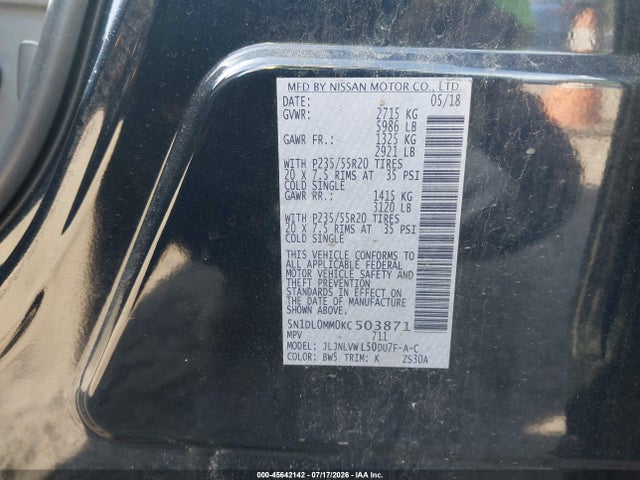 Продаж на аукціоні авто 2019 Infiniti Qx60 Luxe, vin: 5N1DL0MM0KC503871, номер лоту: 45642142