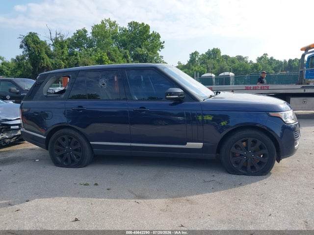 Продажа на аукционе авто 2016 Land Rover Range Rover 3.0l V6 Supercharged Hse, vin: SALGS2PF0GA293636, номер лота: 45642290
