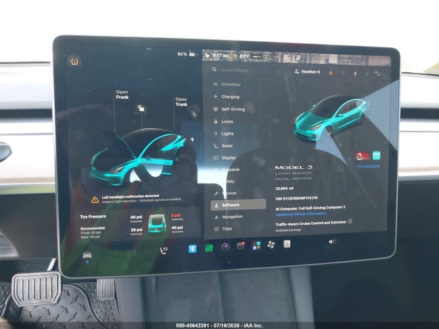 Tesla Model 3 Long Range Dual Motor All-wheel Drive 2022 5YJ3E1EB3NF174376 Image 19
