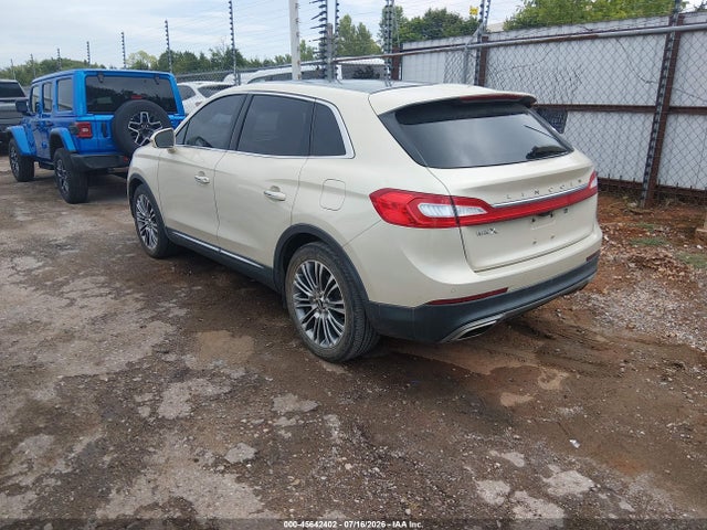 45642402 :رقم المزاد ، 2LMPJ6LR1GBL35334 vin ، 2016 Lincoln Mkx Reserve مزاد بيع