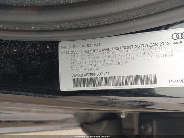 Aukcja sprzedaży 2015 Audi A6 2.0t Premium, vin: WAUGFAFC5FN007121, numer aukcji: 45642438