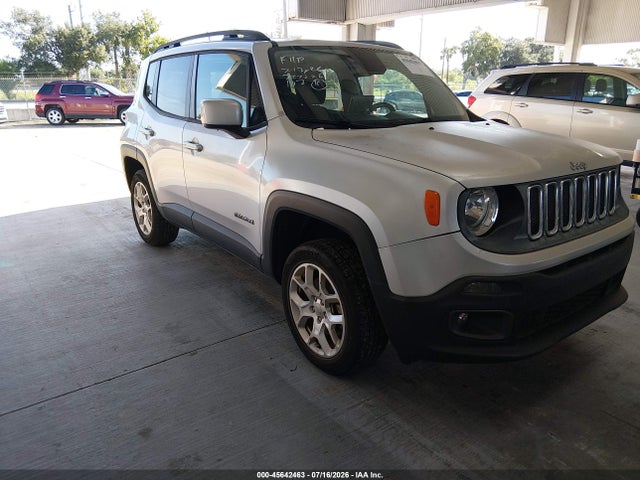2017 Jeep Renegade Latitude მანქანა იყიდება აუქციონზე, vin: ZACCJBBBXHPG27542, აუქციონის ნომერი: 45642463