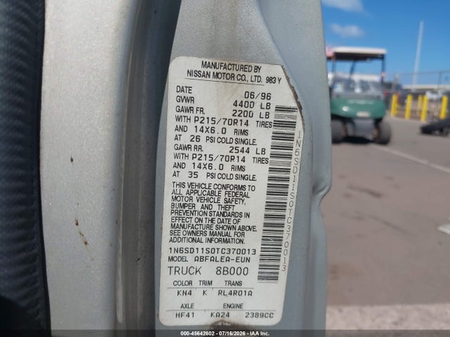 Продажа на аукционе авто 1996 Nissan Truck Xe, vin: 1N6SD11S0TC370013, номер лота: 45642602