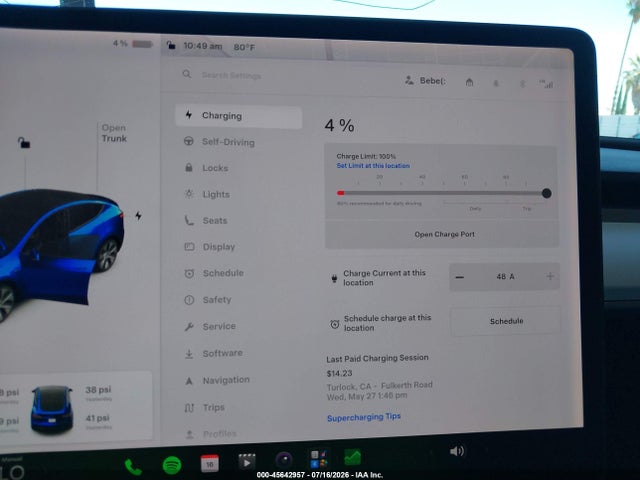 45642957 :رقم المزاد ، 5YJYGDEE1LF028230 vin ، 2020 Tesla Model Y Long Range Dual Motor All-wheel Drive مزاد بيع