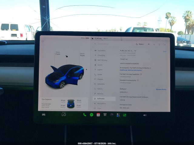 45642957 :رقم المزاد ، 5YJYGDEE1LF028230 vin ، 2020 Tesla Model Y Long Range Dual Motor All-wheel Drive مزاد بيع