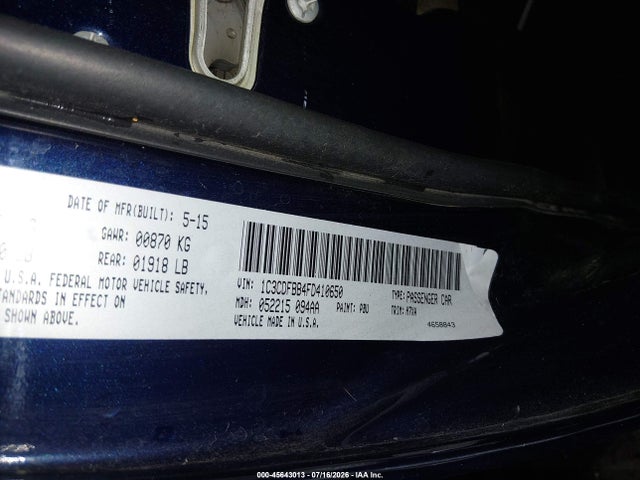 1C3CDFBB4FD410650 Dodge DART SXT