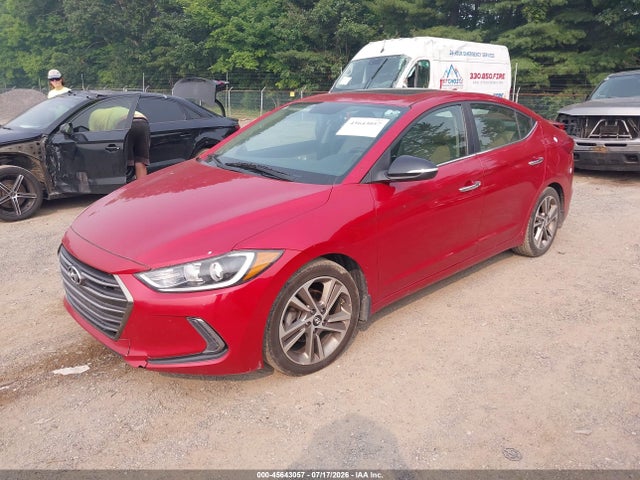 2017 Hyundai Elantra Limited მანქანა იყიდება აუქციონზე, vin: 5NPD84LF2HH035333, აუქციონის ნომერი: 45643057