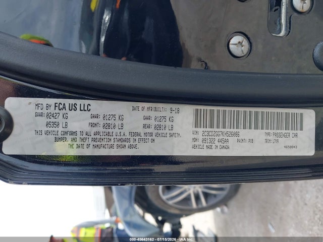 45643162 :رقم المزاد ، 2C3CDZGG7KH526086 vin ، 2019 Dodge Challenger Sxt Awd مزاد بيع