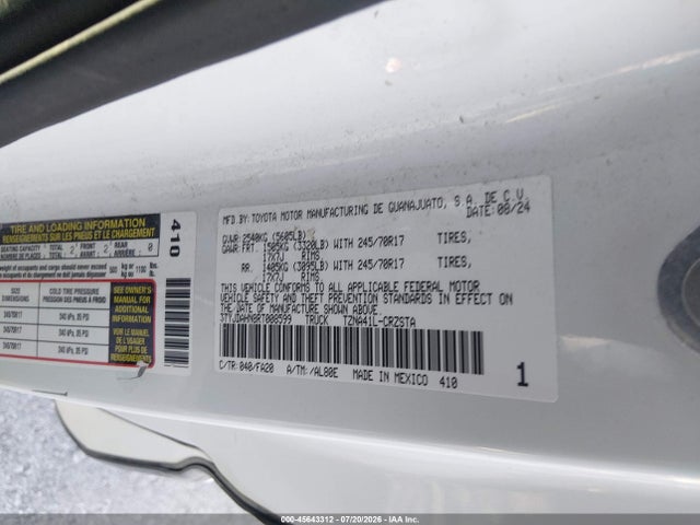 Toyota Tacoma Sr 2024 3TYJDAHN8RT008599 Image 9