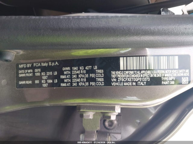 Fiat 500x Trekking Plus 2016 ZFBCFXET0GP513373 Image 9