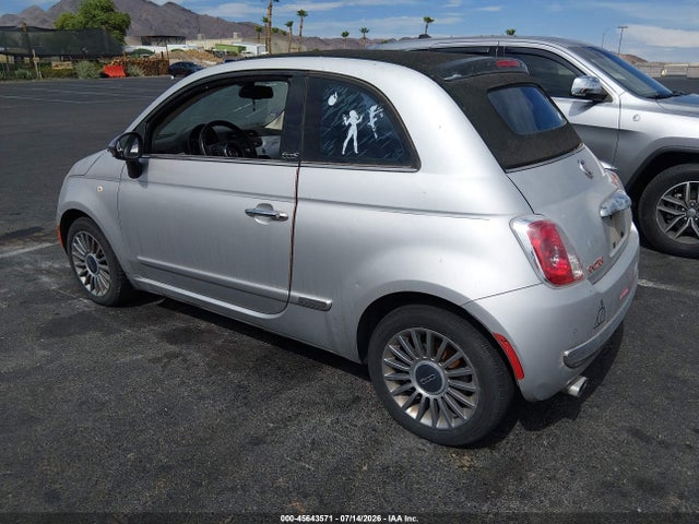 45643571 :رقم المزاد ، 3C3CFFER9CT109249 vin ، 2012 Fiat 500c Lounge مزاد بيع
