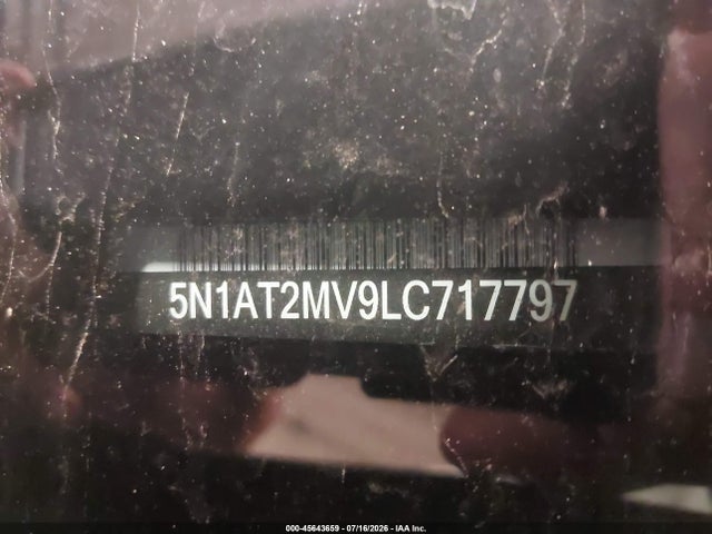 45643659 :رقم المزاد ، 5N1AT2MV9LC717797 vin ، 2020 Nissan Rogue Sv Intelligent Awd مزاد بيع