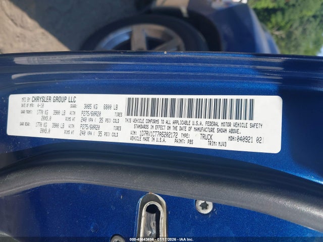Продажа на аукционе авто 2010 Dodge Ram 1500 Slt/sport/trx, vin: 1D7RV1CT7AS202172, номер лота: 45643696