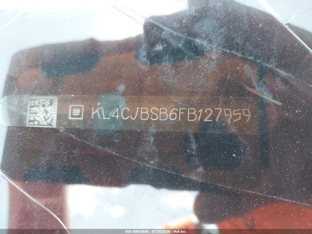 Aukcja sprzedaży 2015 Buick Encore Convenience, vin: KL4CJBSB6FB127959, numer aukcji: 45643894