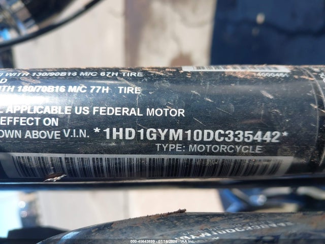 Продажа на аукционе авто 2013 Harley-davidson Fxdf Dyna Fat Bob, vin: 1HD1GYM10DC335442, номер лота: 45643899