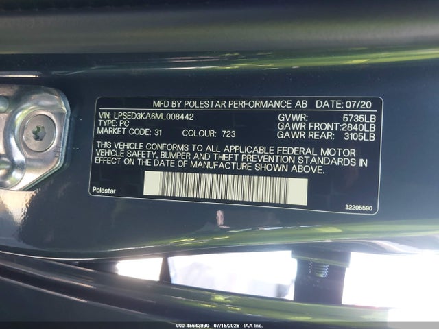 Polestar 2 Launch Edition 2021 LPSED3KA6ML008442 Image 9