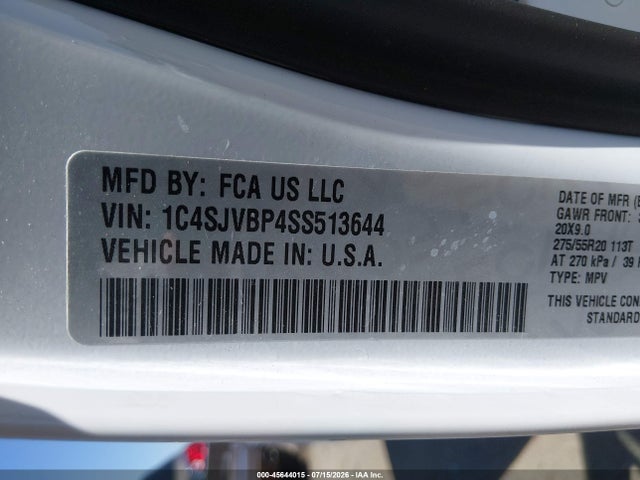 Jeep Wagoneer Carbide 4x4 2025 1C4SJVBP4SS513644 Image 9