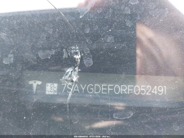 45644035 :رقم المزاد ، 7SAYGDEF0RF052491 vin ، 2024 Tesla Model Y Performance Dual Motor All-wheel Drive مزاد بيع