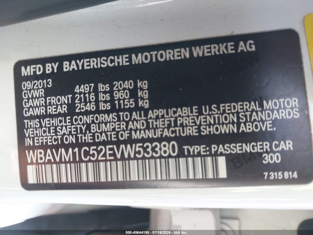 BMW X1 Sdrive28i 2014 WBAVM1C52EVW53380 Image 9