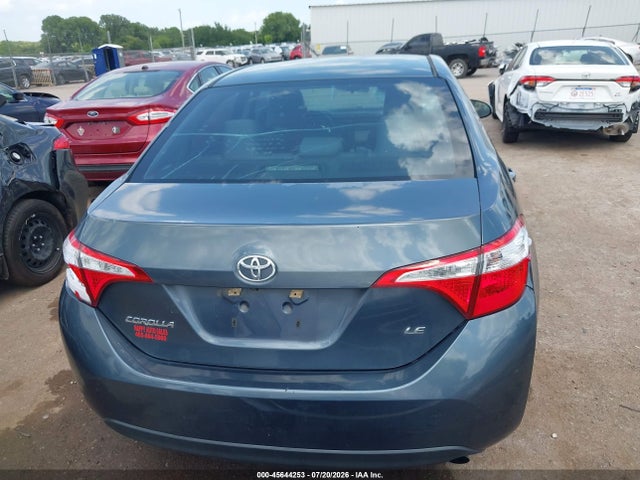 2016 Toyota Corolla Le მანქანა იყიდება აუქციონზე, vin: 5YFBURHE6GP427717, აუქციონის ნომერი: 45644253
