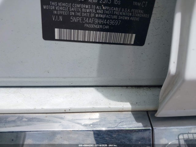 Продаж на аукціоні авто 2017 Hyundai Sonata Sport, vin: 5NPE34AF9HH449697, номер лоту: 45644263