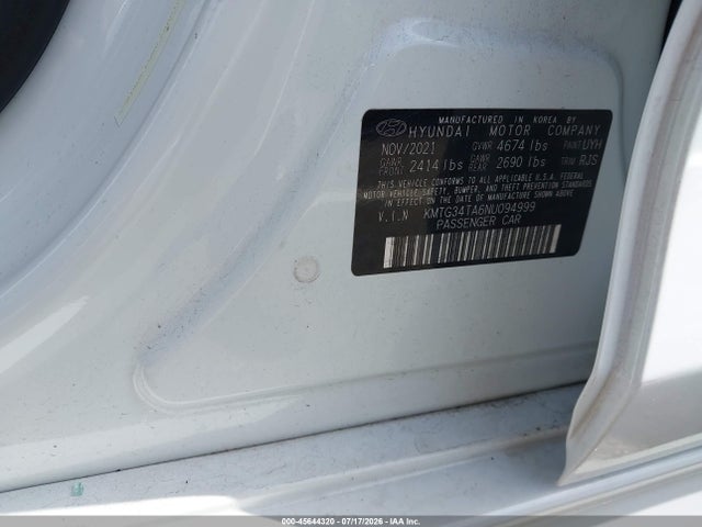 Genesis G70 2.0t Rwd 2022 KMTG34TA6NU094999 Image 9