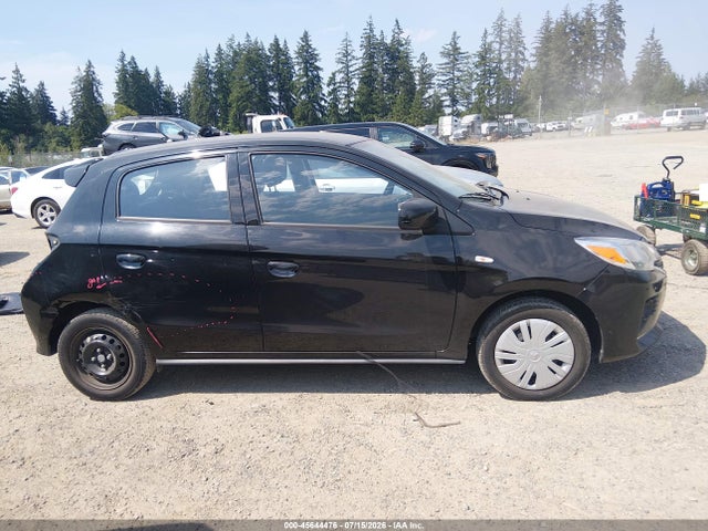 2021 Mitsubishi Mirage Carbonite Edition/es/le მანქანა იყიდება აუქციონზე, vin: ML32AUHJ1MH012906, აუქციონის ნომერი: 45644476