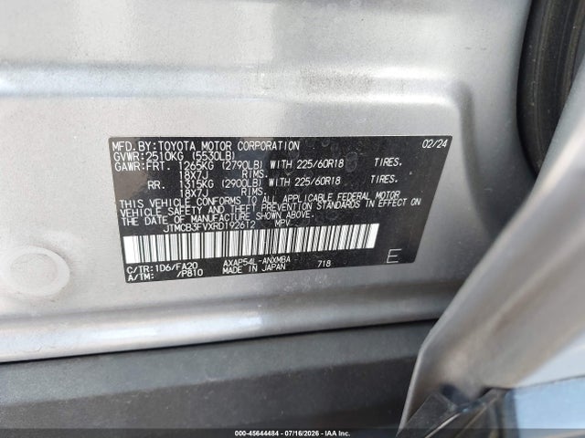 Toyota Rav4 Prime Se 2024 JTMCB3FVXRD192612 Image 9