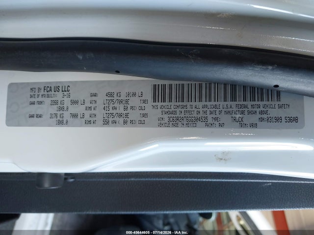 RAM 3500 Tradesman 2016 3C63R2AT6GG304535 Image 9