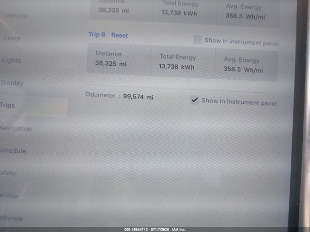 Продаж на аукціоні авто 2016 Tesla Model X 60d/70d/75d/90d, vin: 5YJXCAE23GF031499, номер лоту: 45644712