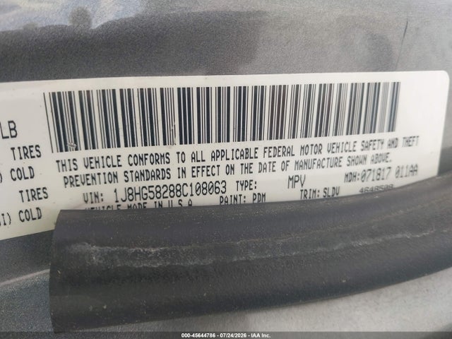 Продаж на аукціоні авто 2008 Jeep Commander Limited, vin: 1J8HG58288C108063, номер лоту: 45644786