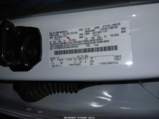 Ford F-150 Xlt 2019 1FTEW1E57KKC04705 Image 9