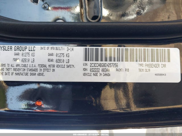 2C3CCABG8EH257256 Chrysler 300 300s