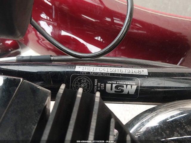 Продаж на аукціоні авто 2009 Harley-davidson Flhtcu, vin: 1HD1FC4159Y679168, номер лоту: 45644944