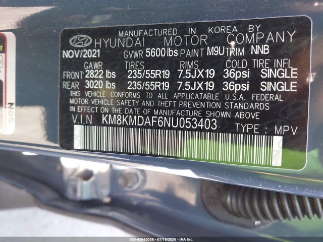 Hyundai IONIQ 5 SE 2022 KM8KMDAF6NU053403 Image 9