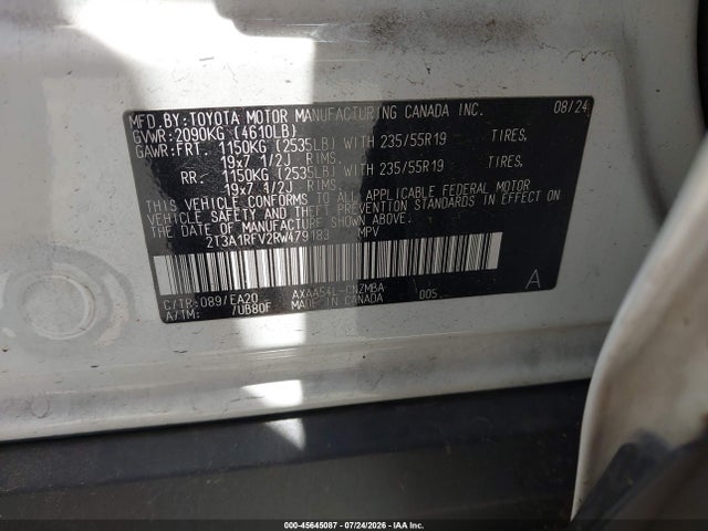 Toyota Rav4 Xle Premium 2024 2T3A1RFV2RW479183 Image 9