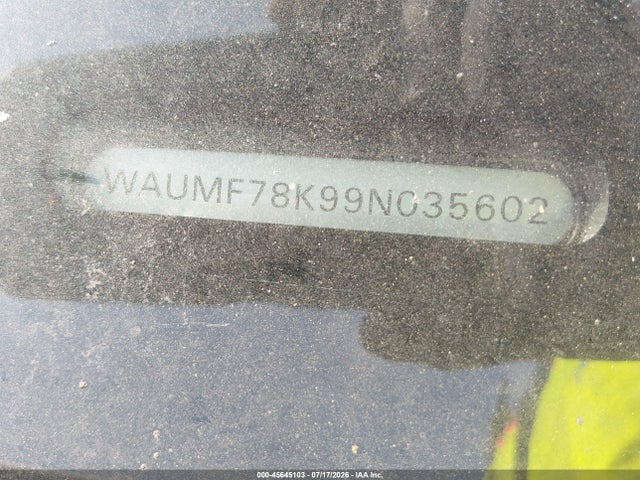 Продажа на аукционе авто 2009 Audi A4 2.0t Premium, vin: WAUMF78K99N035602, номер лота: 45645103