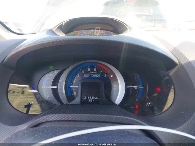 45645164 :رقم المزاد ، JHMZE2H56AS007253 vin ، 2010 Honda Insight Lx مزاد بيع